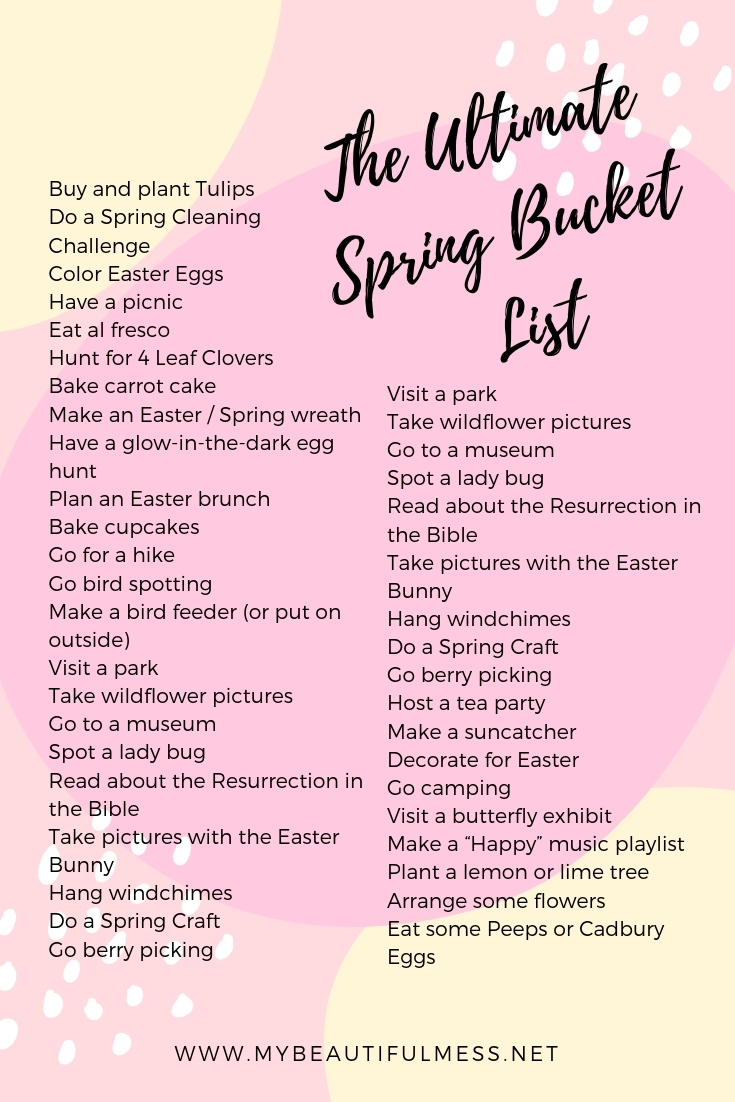 The Ultimate Spring Bucket List
