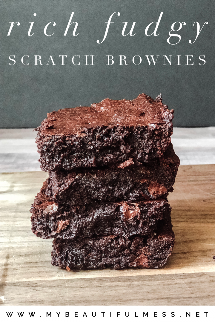 Rich Fudgy Scratch Brownies