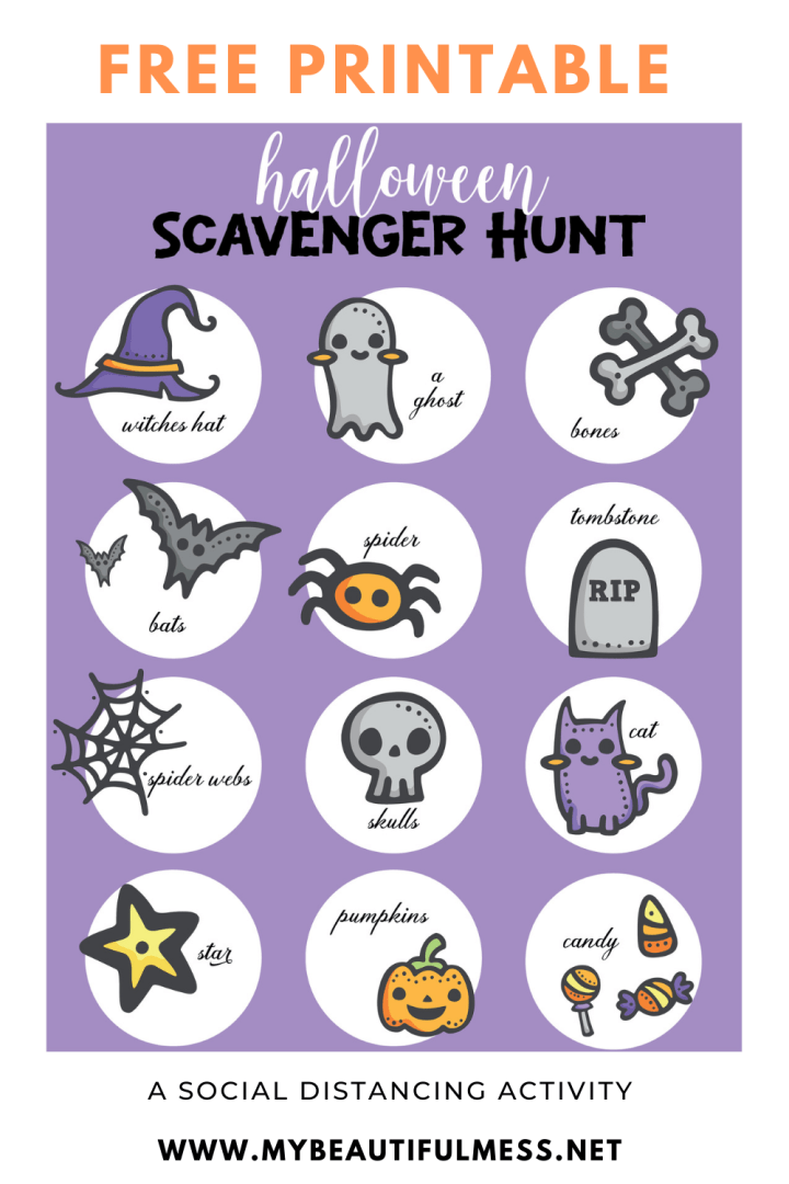 Family Halloween Scavenger Hunt